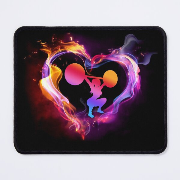 Item preview, Weightlifting Heart Shape Art designed and sold by SisileeGift.