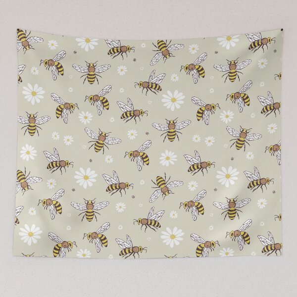Item preview, Bee Insects Floral  designed and sold by AletacStore.
