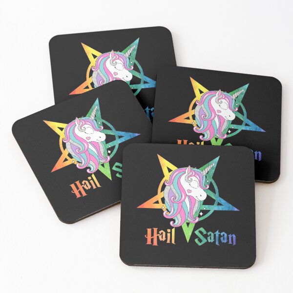 Item preview, Unicorn Hail Satan designed and sold by RichardAda.
