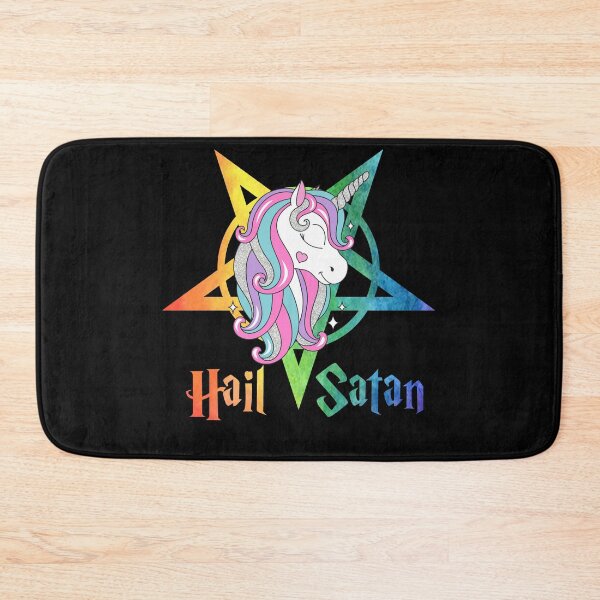 Item preview, Unicorn Hail Satan designed and sold by RichardAda.