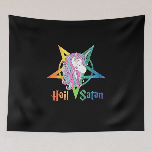 Item preview, Unicorn Hail Satan designed and sold by RichardAda.