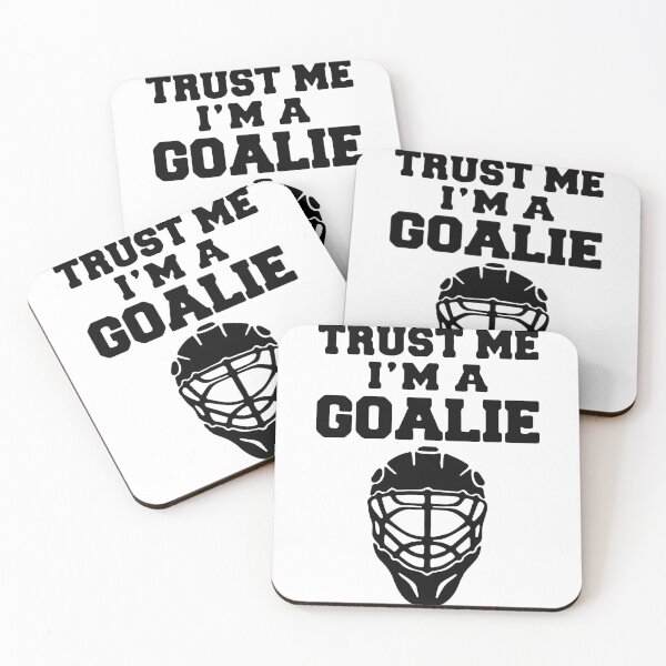 Item preview, Funny Goalie Trust me i am Goalie Hockey roller Gift Premium Apparel Funny Holiday Xmas designed and sold by DesignByHeartUK.