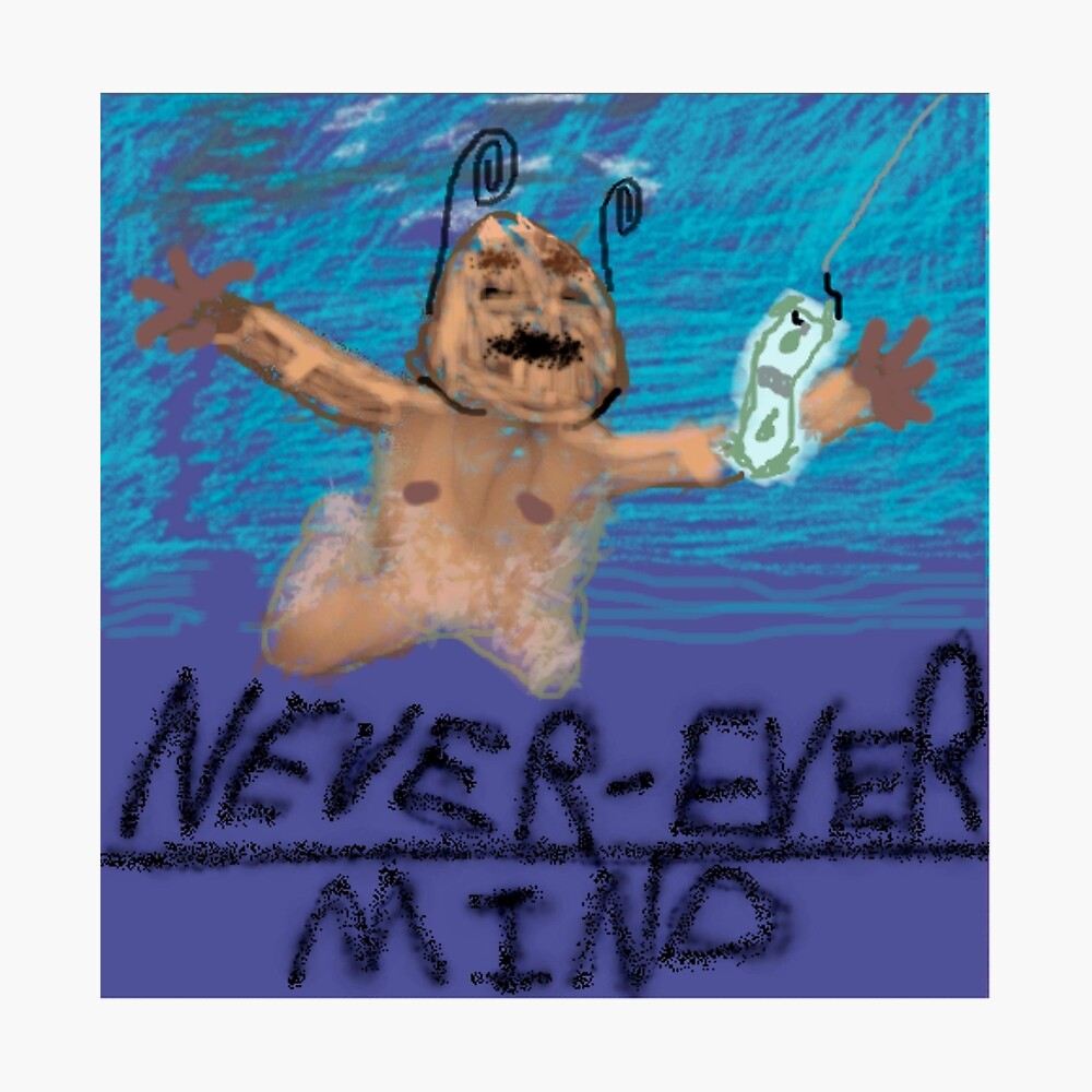 Nirvana Nevermind Cover Poster Von Albumcovercover Redbubble