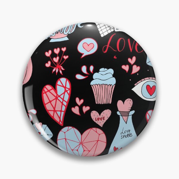 Item preview, Red Blue Black Valentine's Day Mix. Lots of Valentine's Hearts designed and sold by silviaol.