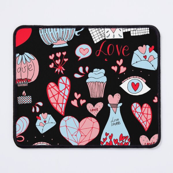 Item preview, Red Blue Black Valentine's Day Mix. Lots of Valentine's Hearts designed and sold by silviaol.