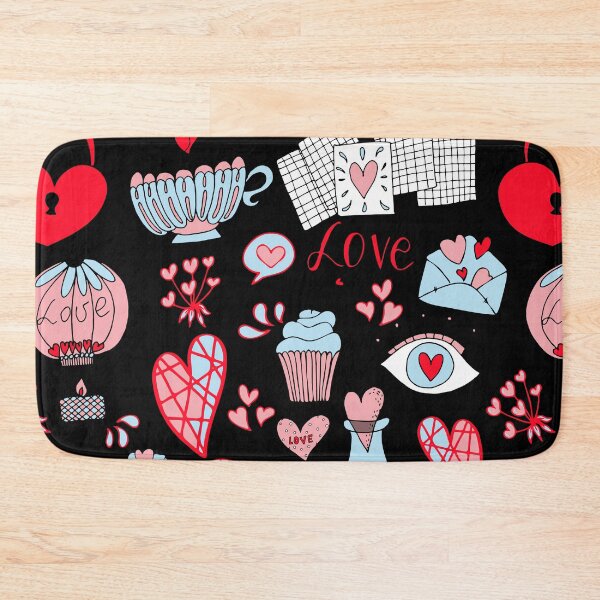 Item preview, Red Blue Black Valentine's Day Mix. Lots of Valentine's Hearts designed and sold by silviaol.