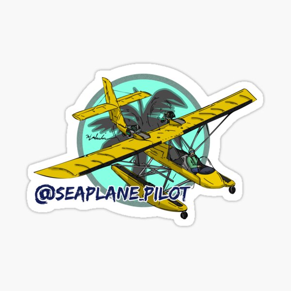 Item preview, Sea Plane Pilot Air Cam Floats Miami yellow designed and sold by Michael Garber.
