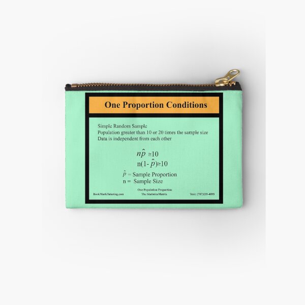 Item preview,  One Proportion Conditions: The StatisticsMatrix at Redbubble designed and sold by Mark Stansberry.