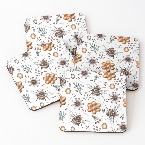 Item preview, Floral and bee themes designed and sold by AletacStore.