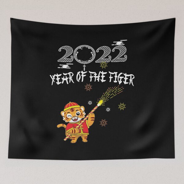 Item preview, Chinese Zodiac Tiger 2022 - Perfect Year of the Tiger Astrology Design designed and sold by PrintOfi.