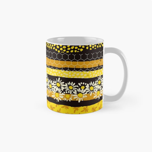 Item preview, Bee Floral Striped Art designed and sold by AletacStore.