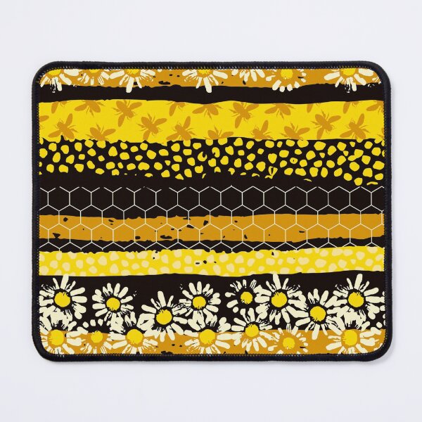 Item preview, Bee Floral Striped Art designed and sold by AletacStore.