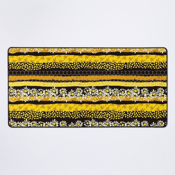 Item preview, Bee Floral Striped Art designed and sold by AletacStore.