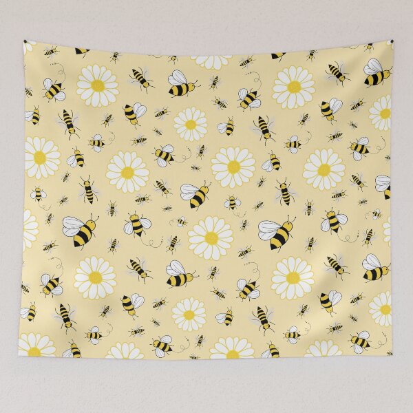 Item preview, Daisy And Bee On Yelllow designed and sold by AletacStore.