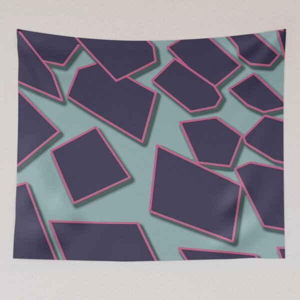 Item preview, Random Geometrical Design Throw Pillow  01 designed and sold by blueocan.