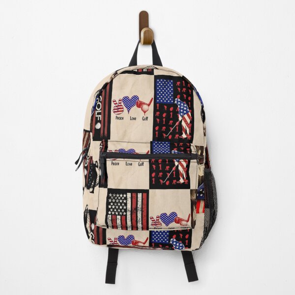 Item preview, Golf Vintage American Flag Patchwork designed and sold by AletacStore.