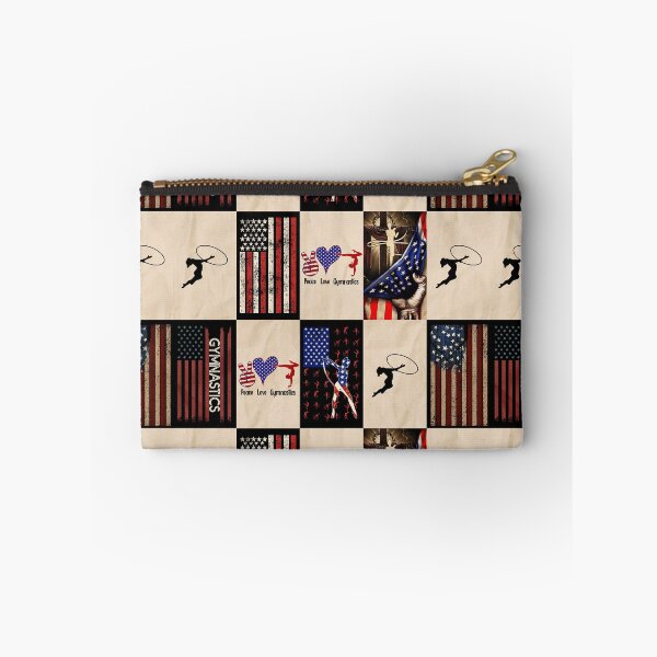 Item preview, Gymnastics Vintage American Flag Patchwork designed and sold by AletacStore.