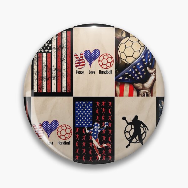 Item preview, Handball Vintage American Flag Patchwork designed and sold by AletacStore.