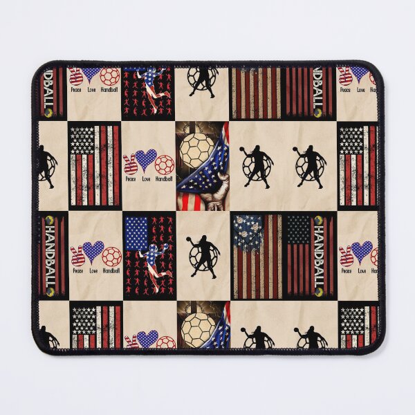 Item preview, Handball Vintage American Flag Patchwork designed and sold by AletacStore.