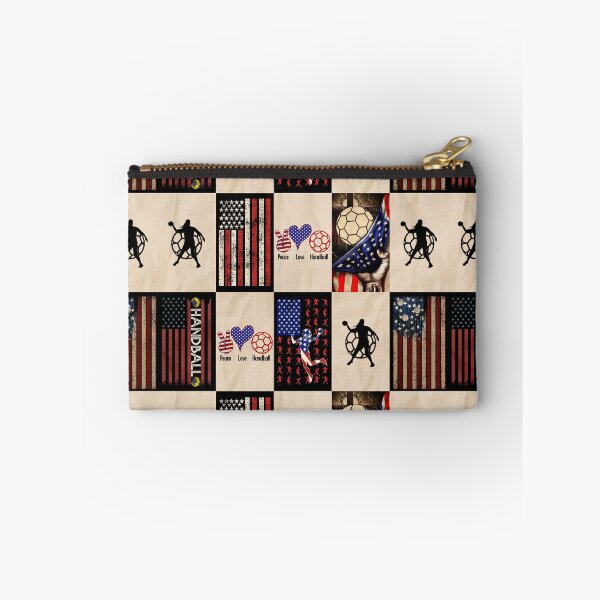 Item preview, Handball Vintage American Flag Patchwork designed and sold by AletacStore.