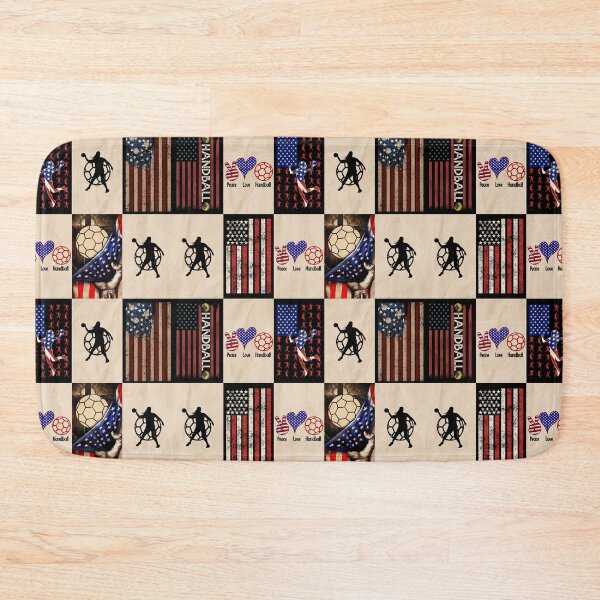Item preview, Handball Vintage American Flag Patchwork designed and sold by AletacStore.