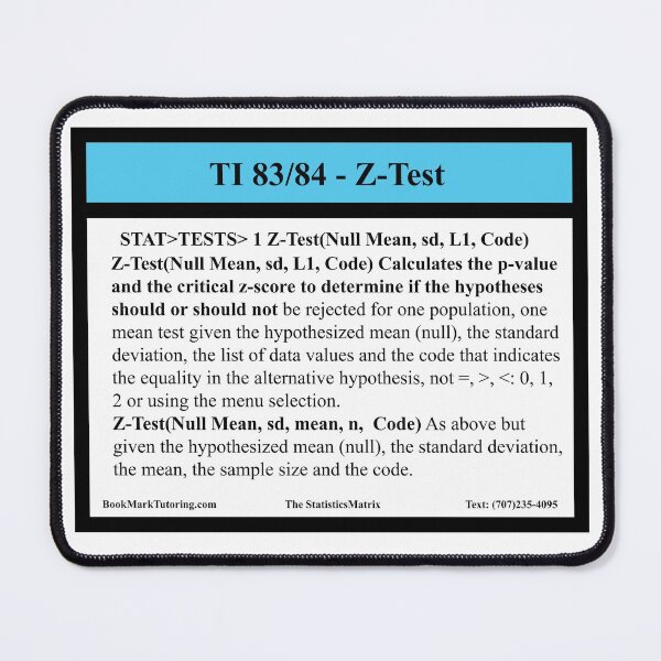 Item preview, One Mean Sample Proportion Equation:  The StatisticsMatrix at Redbubble designed and sold by Mark Stansberry.