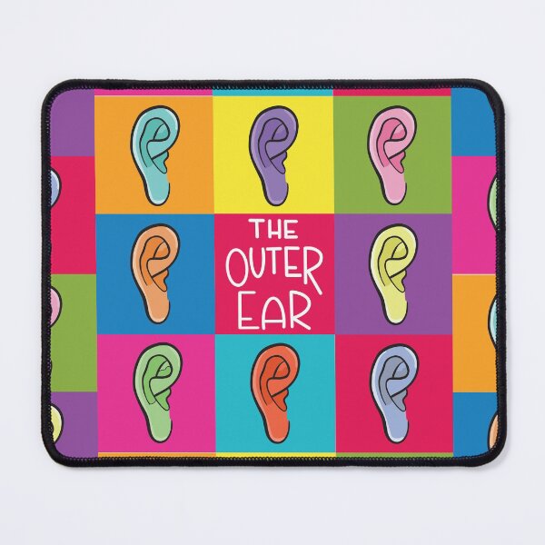 Item preview, Outer Ear Anatomy Colorful Pattern designed and sold by StacyAnnDesigns.
