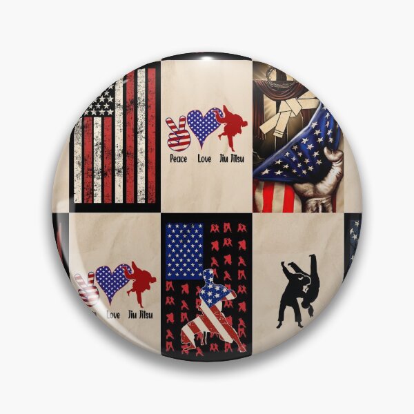 Item preview, Jiu Jitsu  Vintage American Flag Patchwork designed and sold by AletacStore.