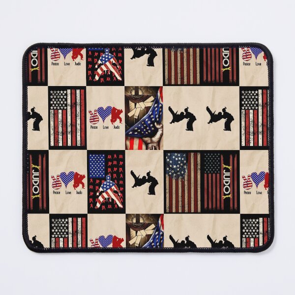 Item preview, Judo Vintage American Flag Patchwork designed and sold by AletacStore.