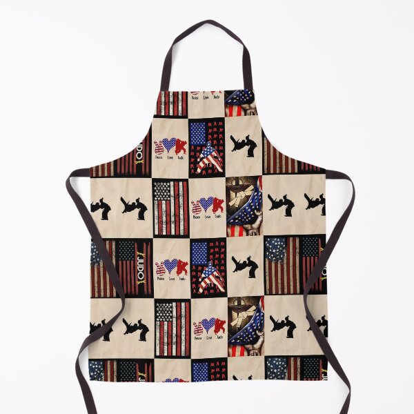 Item preview, Judo Vintage American Flag Patchwork designed and sold by AletacStore.
