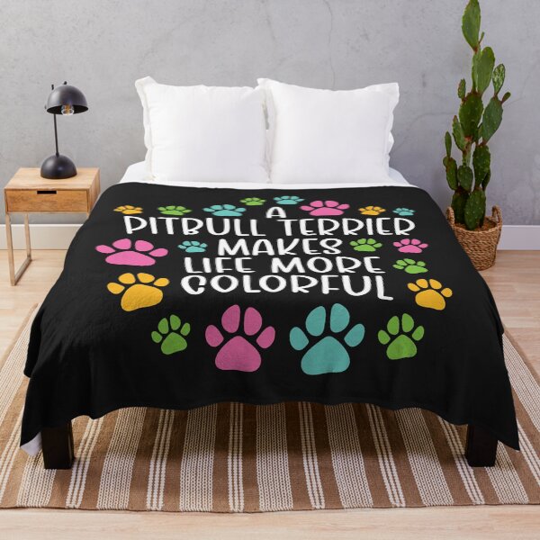 Item preview, Pitbull terrier make life more colorful dog dogs paws designed and sold by DahlilaJo.