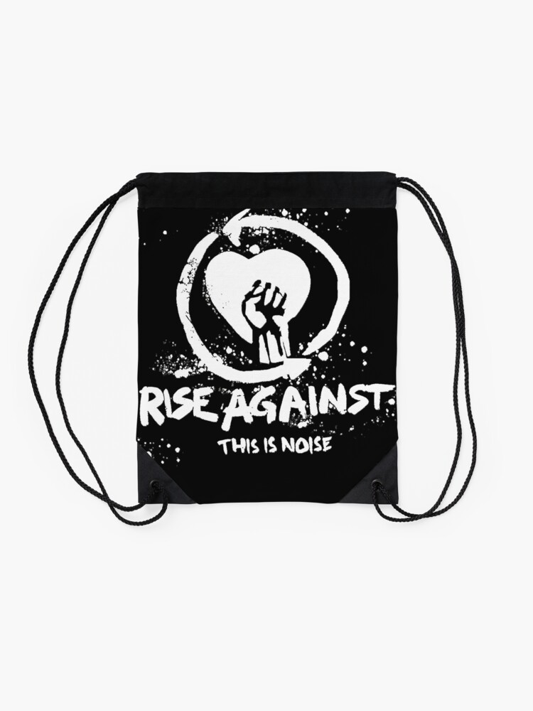 Thumbnail 2 of 3, Drawstring Bag, Rise Against band Music Punk rock designed and sold by KimberlyHamaker.