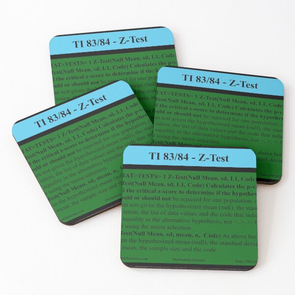 Item preview, One Population Mean Hypothesis Test: The StatisticsMatrix at Redbubble designed and sold by Mark Stansberry.