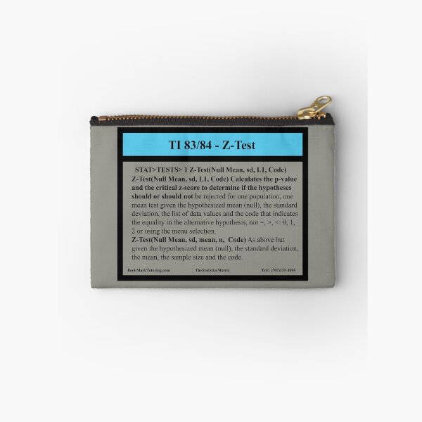 Item preview, One Population Mean Hypothesis Test: The StatisticsMatrix at Redbubble designed and sold by Mark Stansberry.