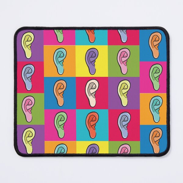 Item preview, Outer Ear Anatomy Colorful Pattern (without center label) designed and sold by StacyAnnDesigns.