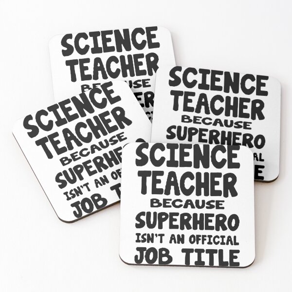 Item preview, Science Teacher because superhero isnt an official job title I am always Right Engineering Funny Saying Fathersday Electronics Gift Premium Apparel Funny Holiday Xmas designed and sold by DesignByHeartUK.
