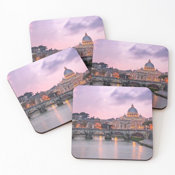 Item preview, St Peters Basilica and Ponte Sant’Angelo, Rome Italy designed and sold by RegaloRepublic.