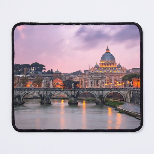 Item preview, St Peters Basilica and Ponte Sant’Angelo, Rome Italy designed and sold by RegaloRepublic.