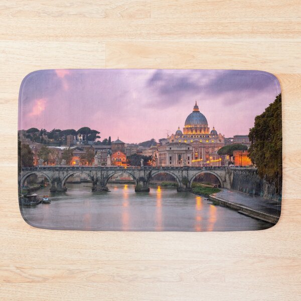 Item preview, St Peters Basilica and Ponte Sant’Angelo, Rome Italy designed and sold by RegaloRepublic.