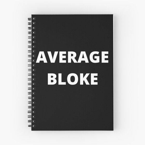 Item preview, White text of Average Bloke  designed and sold by freedom4life.