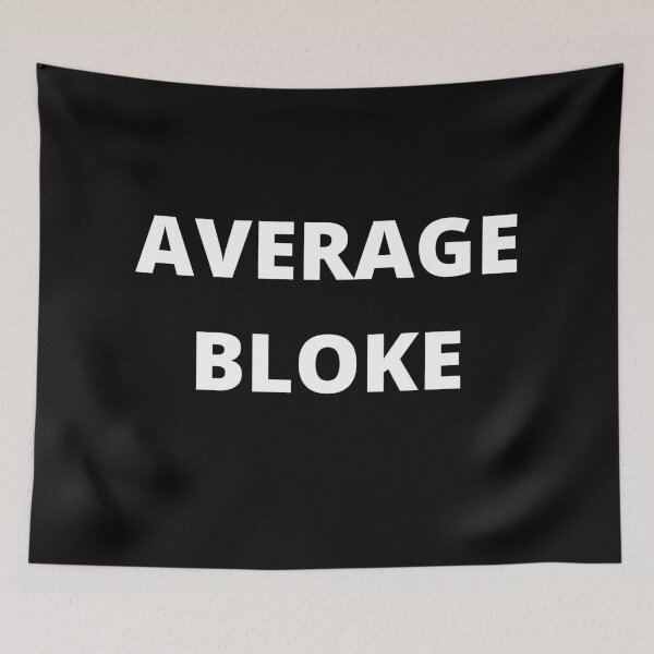 Item preview, White text of Average Bloke  designed and sold by freedom4life.