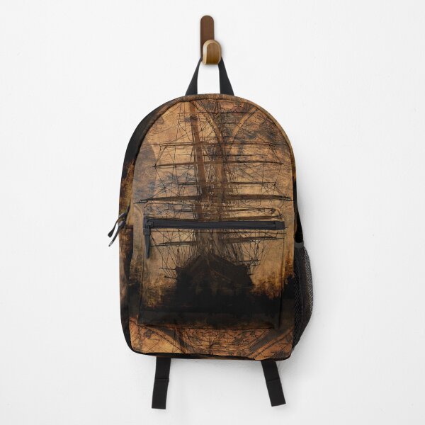 Item preview, Cutting the Waves - Clipper Sailing Ship and Old World Map designed and sold by NaturePrints.