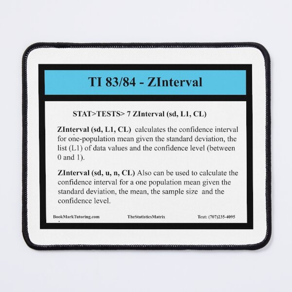 Item preview, TI 83/84 invNorm Function:  The StatisticsMatrix at Redbubble designed and sold by Mark Stansberry.