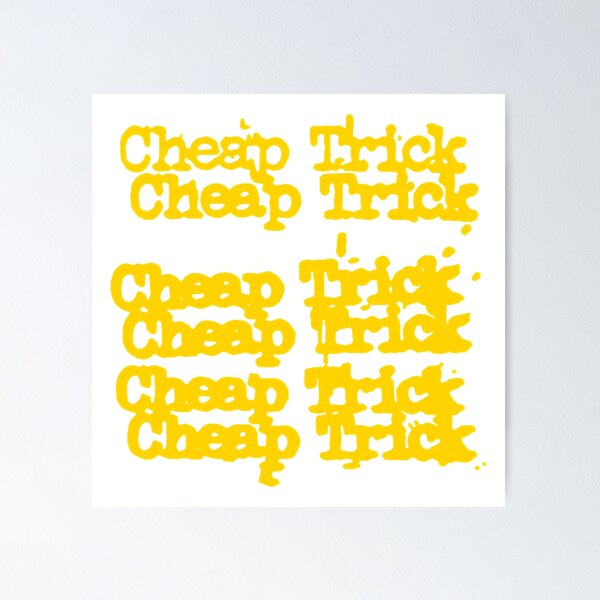 Cheap Trick Logo Poster for Sale by rathageorgeanne