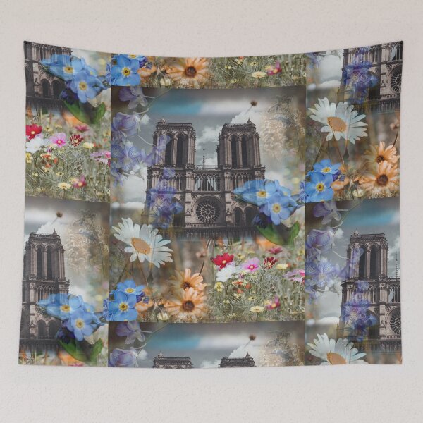 Item preview, Norte Dame de Paris wildflowers designed and sold by TulipsandStars.