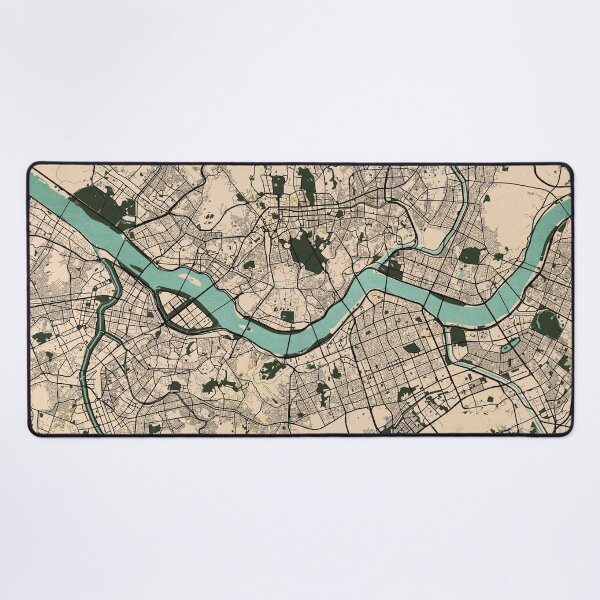Item preview, Seoul City Map of South Korea - Vintage designed and sold by deMAP.