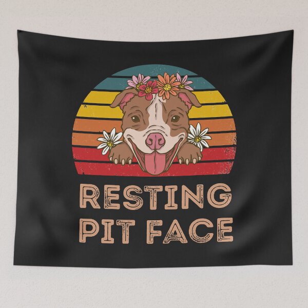 Item preview, Resting Pit Face Cool For Pitbull Lovers and Pittie Owners designed and sold by DahlilaJo.