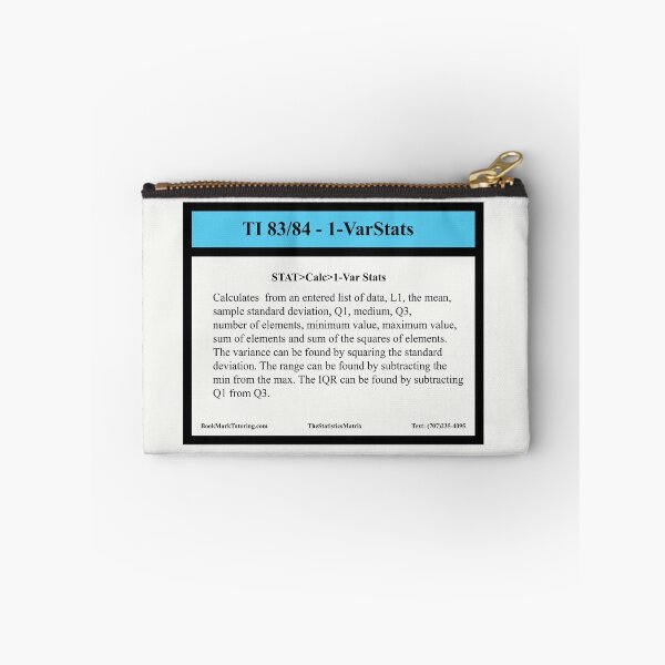 Item preview, TI 83/84 1VarStats Function:  The Statistics Matrix at Redbubble designed and sold by Mark Stansberry.