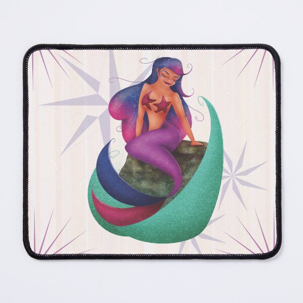Item preview, Pink and Blue Makes Purple Mermaid designed and sold by artpostropheamy.