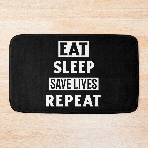Item preview, Eat Sleep Save Lives Repeat. First Responder Lifesaver Slogan designed and sold by Rebel-Design.